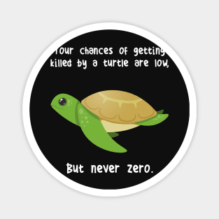 Green Sea Turtle Never Zero Magnet